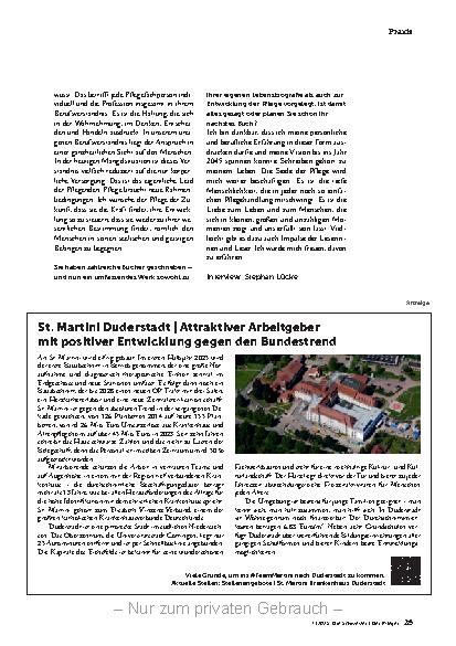 Vorschauseite 4: Kein Beruf entwickelte sich so rasant wie die Pflege.