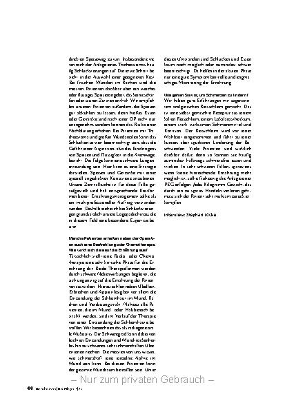 Vorschauseite 5: Ziel ist ein bestmöglicher Ernährungszustand.