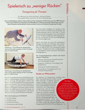 Vorschauseite 1: Spielerisch zu „weniger Rücken " Exergaming als Therapie