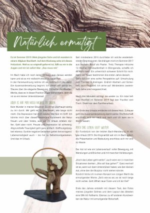 Vorschauseite 1: Natürlich ermutigt