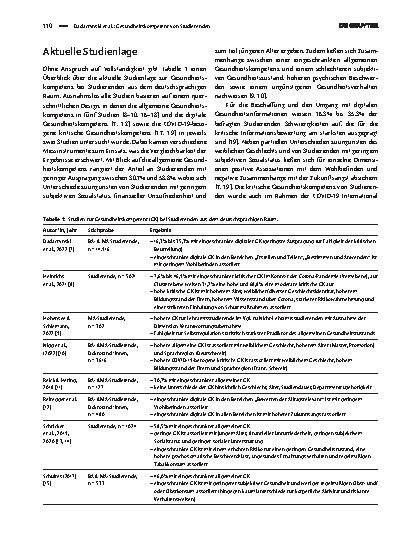Vorschauseite 2: Gesundheitskompetenz von Studierenden. Befunde und Interventionsansätze.