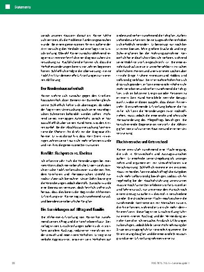 Vorschauseite 2: Ein Bericht über Liebe, Geduld und Hoffnung Im Schatten des Vergessens