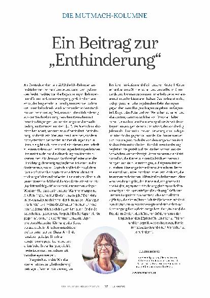 Vorschauseite 1: Ein Beitrag zur „Entschinderung“