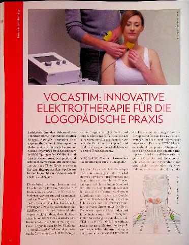 Vorschauseite 1: VOCASTIM: INNOVATIVE ELEKTROTHERAPIE FÜR DIE LOGOPÄDISCHE PRAXIS