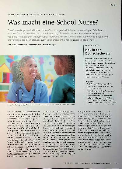 Vorschauseite 1: Was macht eine Schulkrankenschwester?
