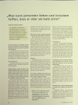 Vorschauseite 1: "Man kann hoffen, dass er oder sie gesund wird, trotzdem stirbt sie bald."