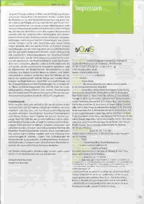 Vorschauseite 2: Gesundheitsförderung für Bewohnerinnen stationärer Pflegeeinrichtungen Fördermöglichkeiten und Praxisbeispiele