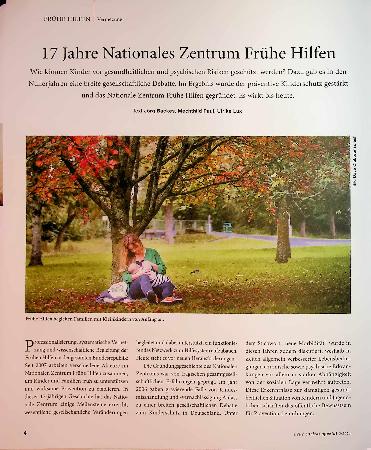 Vorschauseite 1: 17 Jahre Nationales Zentrum Frühe Hilfen