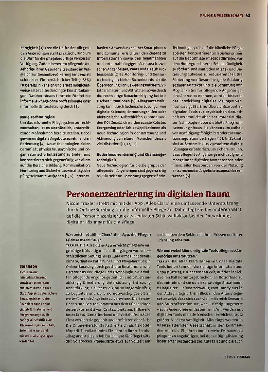 Vorschauseite 2: Informelle Pflege im digitalen Zeitalter - Herausforderungen und Lösungen