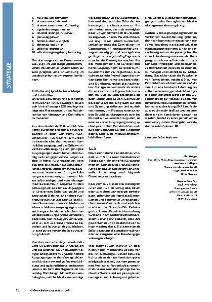 Vorschauseite 3: Persönlichkeiten von Managern und Controllern Traits, Skills und ihre Bedeutung für Führung und Controlling