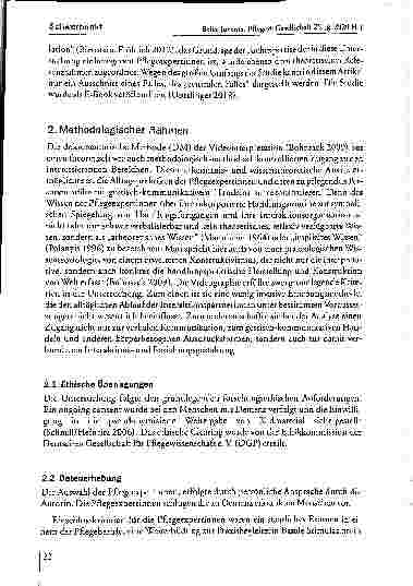 Vorschauseite 4: Gestisch-kommunikatives Handeln zur Beziehungsund Interaktionsgestaltung am Beispiel bei Menschen mit Demenz