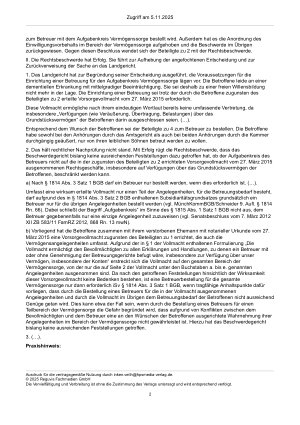 Vorschauseite 2: Zum Betreuungsbedarf – § 1814 Abs. 3 Satz 1 BGB