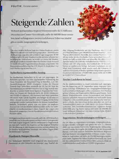 Vorschauseite 1: Steigende Zahlen