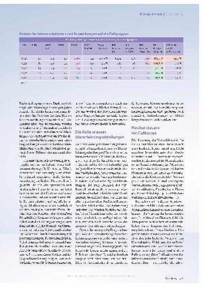 Vorschauseite 2: Kostentransparenz Rückgrat in schwierigen Zeiten