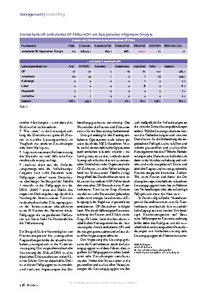 Vorschauseite 3: Kostentransparenz Rückgrat in schwierigen Zeiten