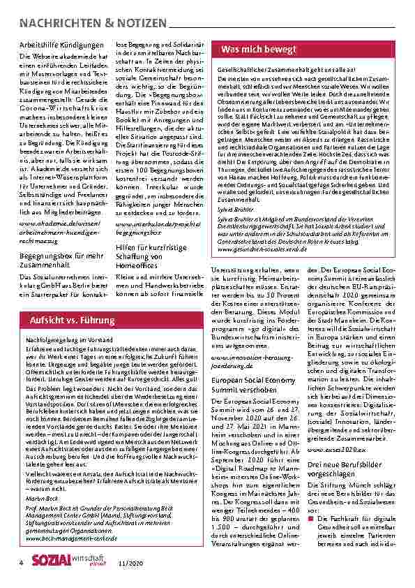 Vorschauseite 4: Service-Zentrum Hilfe für Helfer