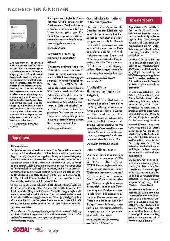Vorschauseite 6: Service-Zentrum Hilfe für Helfer