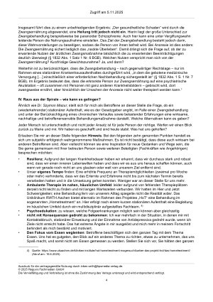 Vorschauseite 4: Chronische Anorexie – Zwischen Wunschbefolgungspflicht und Zwangsmaßnahmen