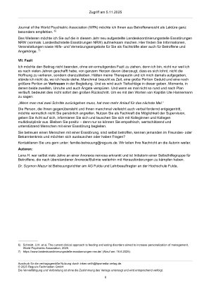 Vorschauseite 6: Chronische Anorexie – Zwischen Wunschbefolgungspflicht und Zwangsmaßnahmen