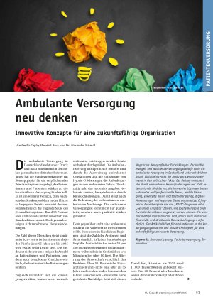 Vorschauseite 1: Ambulante Versorgung neu denken Innovative Konzepte für eine zukunftsfähige Organisation