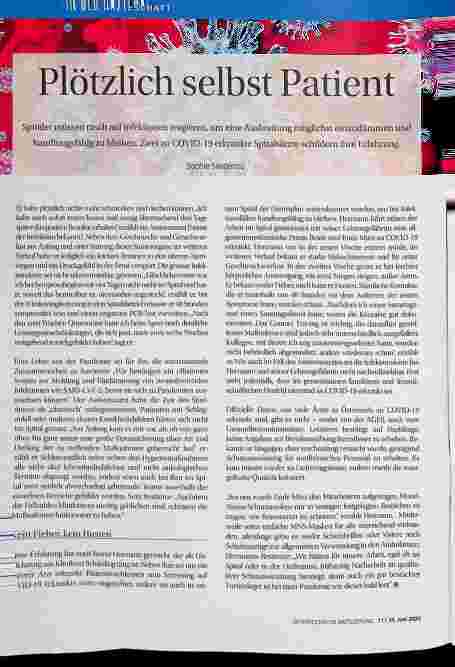 Vorschauseite 1: Corrected: Plötzlich selbst Patient