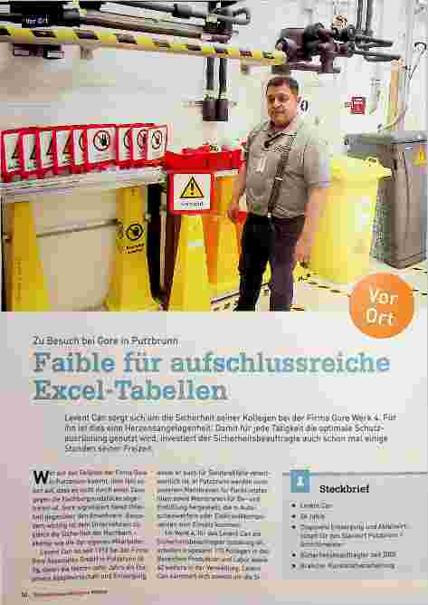 Vorschauseite 1: Zu Besuch bei Gore in Putzbrunn. Faible für aufschlussreiche Excel-Tabellen.