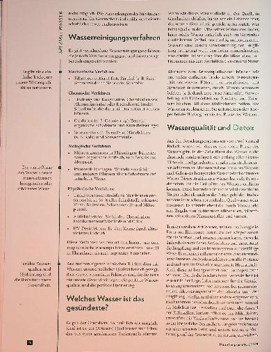 Vorschauseite 3: Reinheit zum Trinken Wasser - die am meisten unterschätzte Substanz