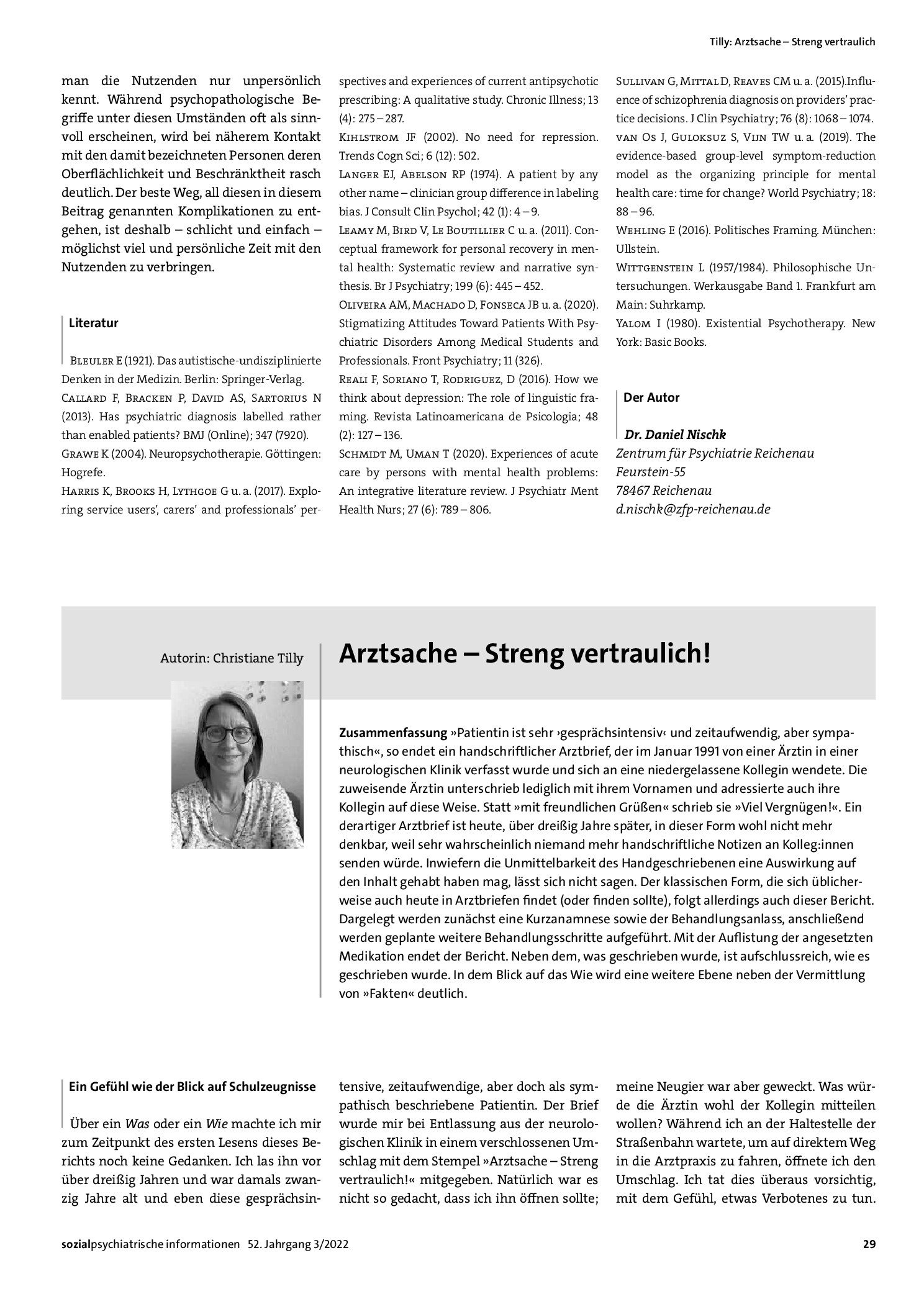 Vorschauseite 1: Arztsache – Streng vertraulich!