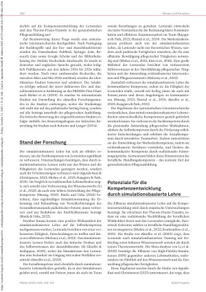 Vorschauseite 2: Simulationsbasierte Lehre in der Pflegeausbildung Förderung der Kompetenzentwicklung von Lernenden im pädiatrischen Setting