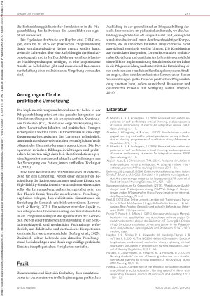 Vorschauseite 3: Simulationsbasierte Lehre in der Pflegeausbildung Förderung der Kompetenzentwicklung von Lernenden im pädiatrischen Setting