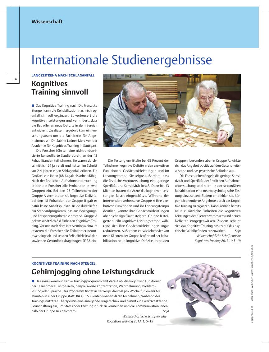 Vorschauseite 1: Internationale Studienergebnisse