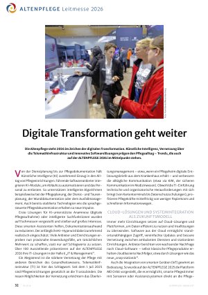 Vorschauseite 1: Digitale Transformation geht weiter