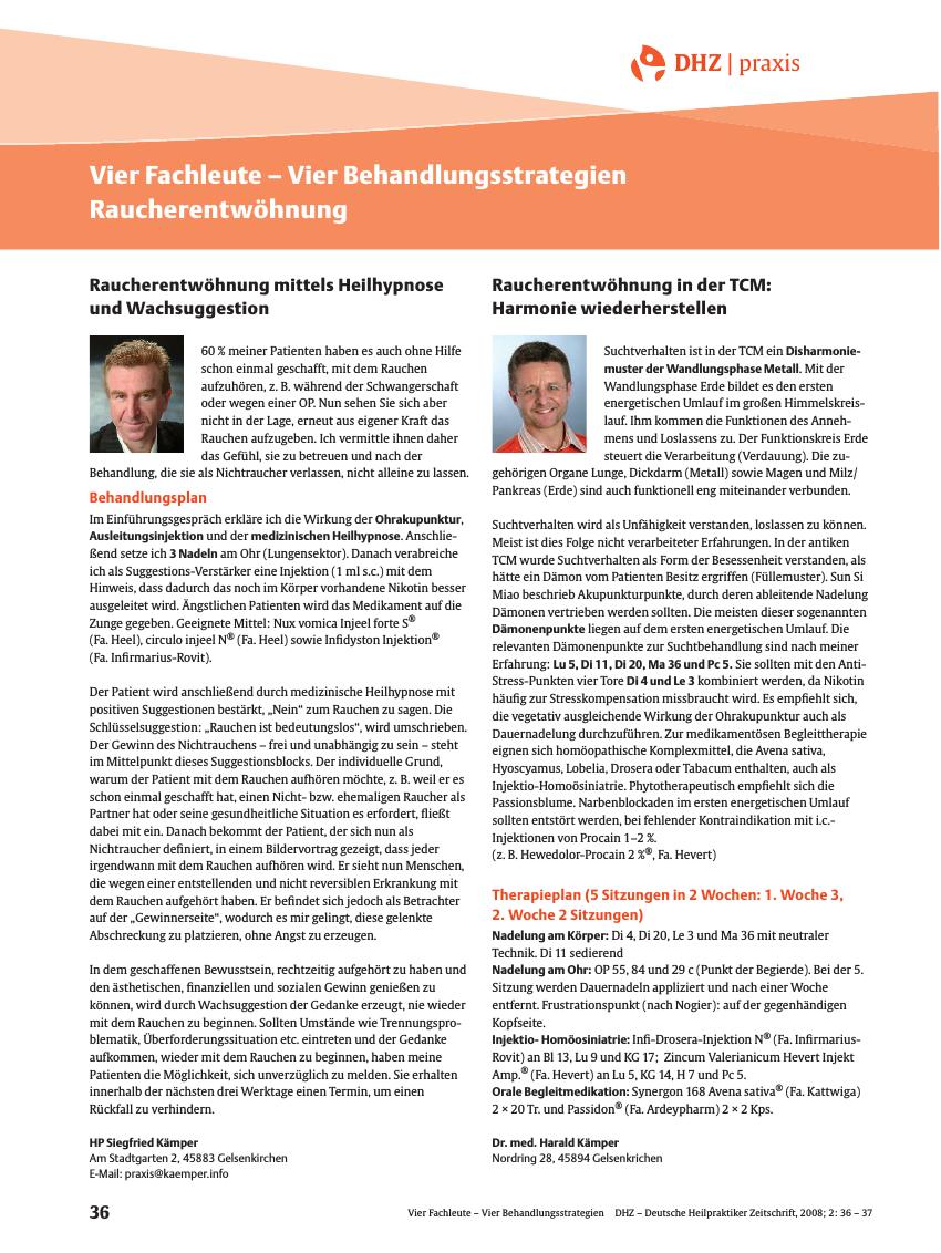 Vorschauseite 1: Raucherentwöhnung