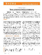 Vorschauseite 1: Inklusion groß denken