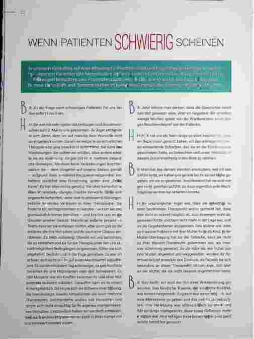 Vorschauseite 1: WENN PATIENTEN SCHWIERIG SCHEINEN