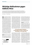 Vorschauseite 1: Wichtige Maßnahmen gegen tödliche Hitze