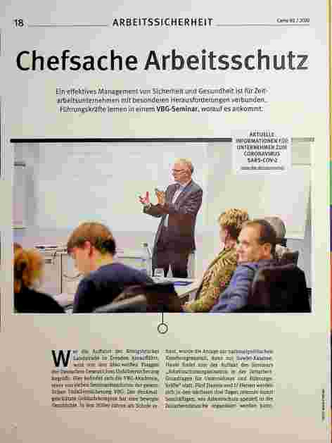 Vorschauseite 1: Chefsache Arbeitsschutz