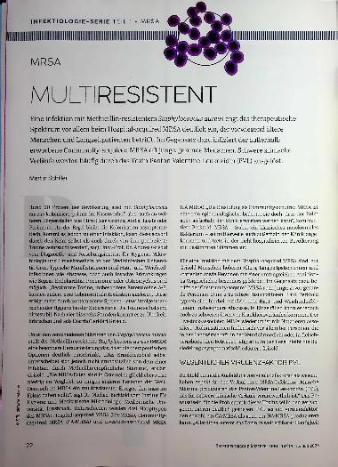 Vorschauseite 1: MRSA Multiresistent