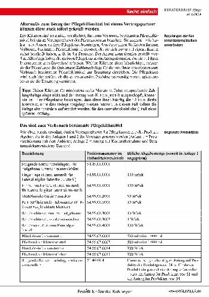 Vorschauseite 5: Beraterbrief Pflege Heft 14-2024