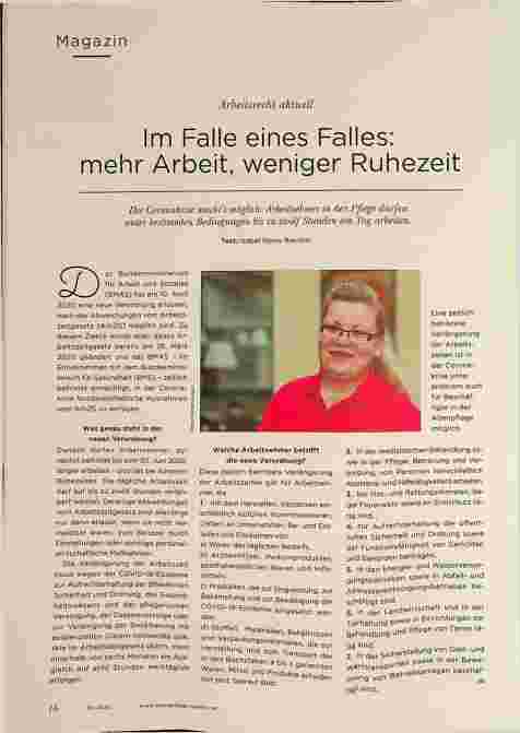 Vorschauseite 1: Arbeitsrecht aktuell Im Falle eines Falles: mehr Arbeit, weniger Ruhezeit