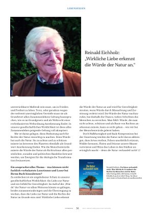 Vorschauseite 3: „Die Liebe zur Natur und die Rechte der Natur sind eind "