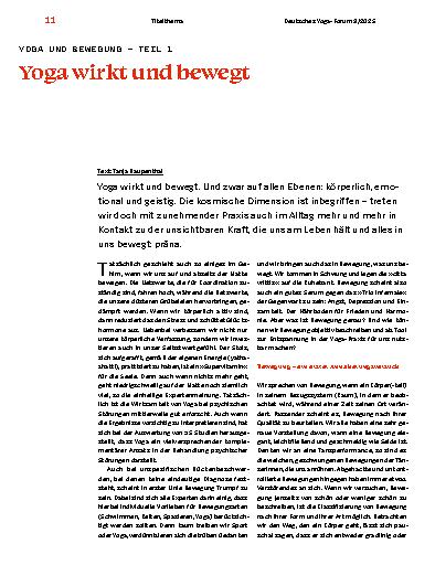 Vorschauseite 1: Yoga wirkt und bewegt