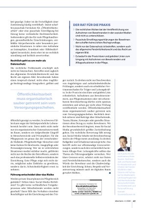 Vorschauseite 2: Social Media in der Pflege: Wann wird der Post zum Risiko?