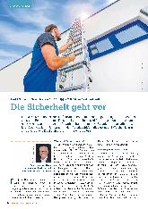 Vorschauseite 1: Foto: © Munk Günzburger Steigtechnik Leitern: Wichtige Normen und Tipps zur Arbeitssicherheit Die Sicherheit geht vor
