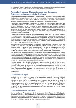Vorschauseite 4: Spiritualität in der onkologischen Pflege. Entwicklung eines Schulungskonzepts zur Stärkung von Reflexion, Sinnorientierung und Selbstfürsorge