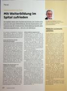 Vorschauseite 1: Mit Weiterbildung im Spital zufrieden.