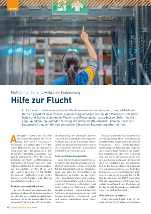 Vorschauseite 1: Maßnahmen für eine wirksame Evakuierung Hilfe zur Flucht