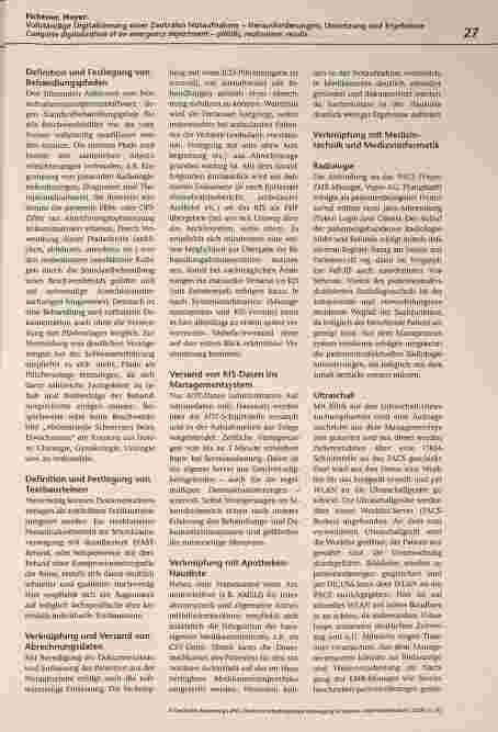 Vorschauseite 6: Vollständige Digitalisierung einer Zentralen Notaufnahme - Herausforderungen, Umsetzung und Ergebnisse