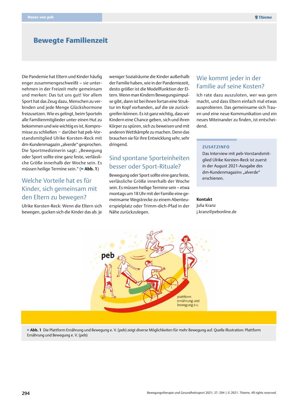 Vorschauseite 1: Bewegte Familienzeit