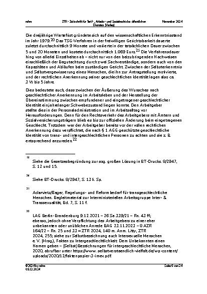 Vorschauseite 6: Das Gesetz über die Selbstbestimmung in Bezug auf den Geschlechtseintrag